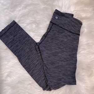 Lululemon Wunder Under Long Grey Leggings